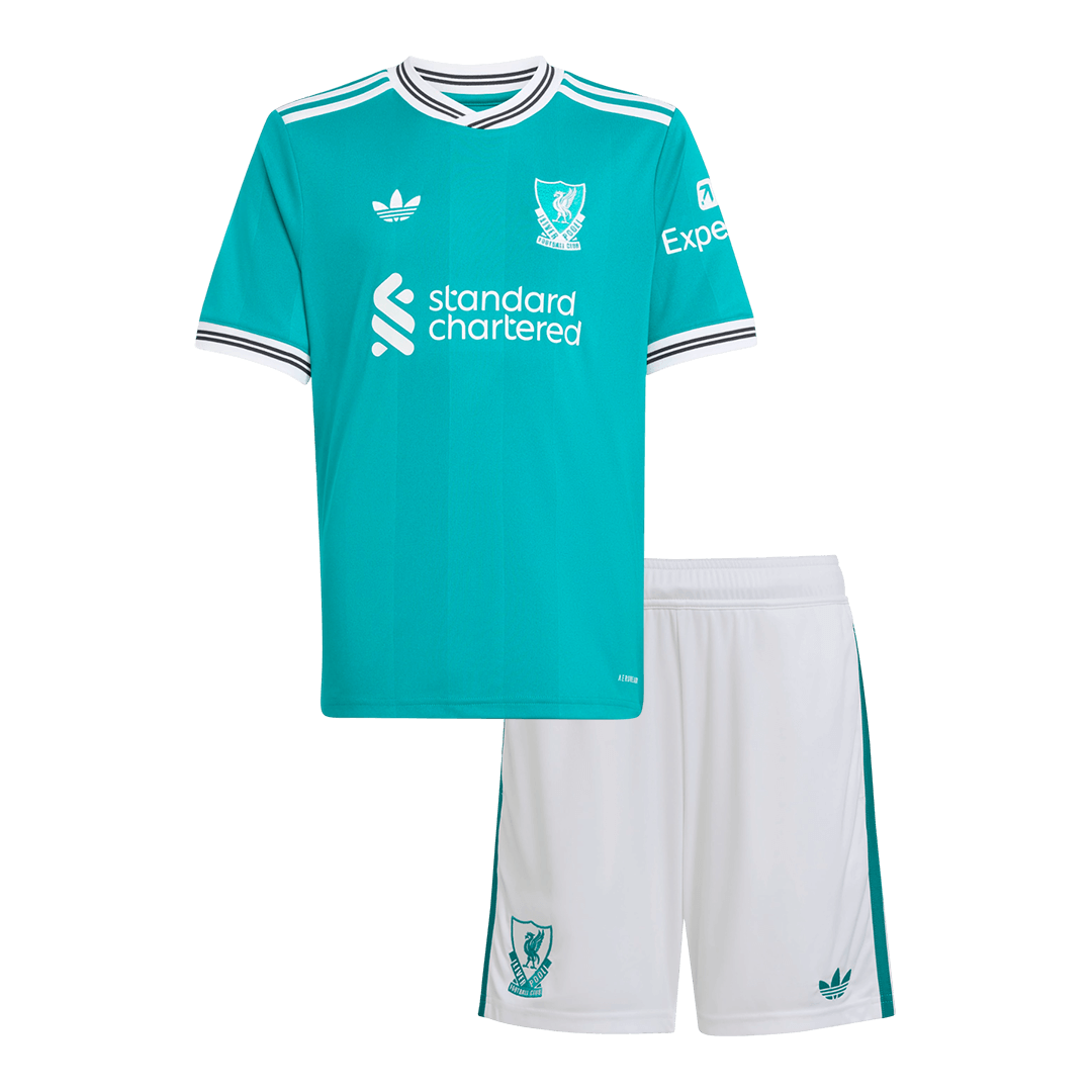 Conjunto Infantil Liverpool 2025/26 Tercera Equipación