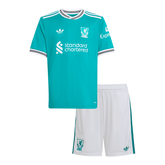 Conjunto Infantil Liverpool 2025/26 Tercera Equipación Kids
