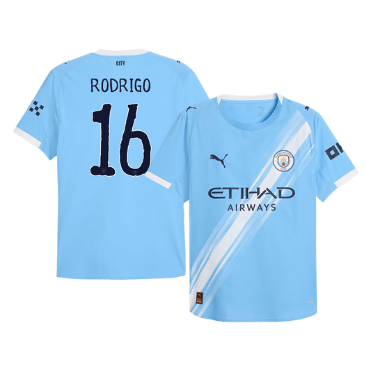 Camiseta RODRIGO #16 Manchester City 2025/26 Copa Mundial de Clubes Primera Equipación Hombre-Versión Jugador