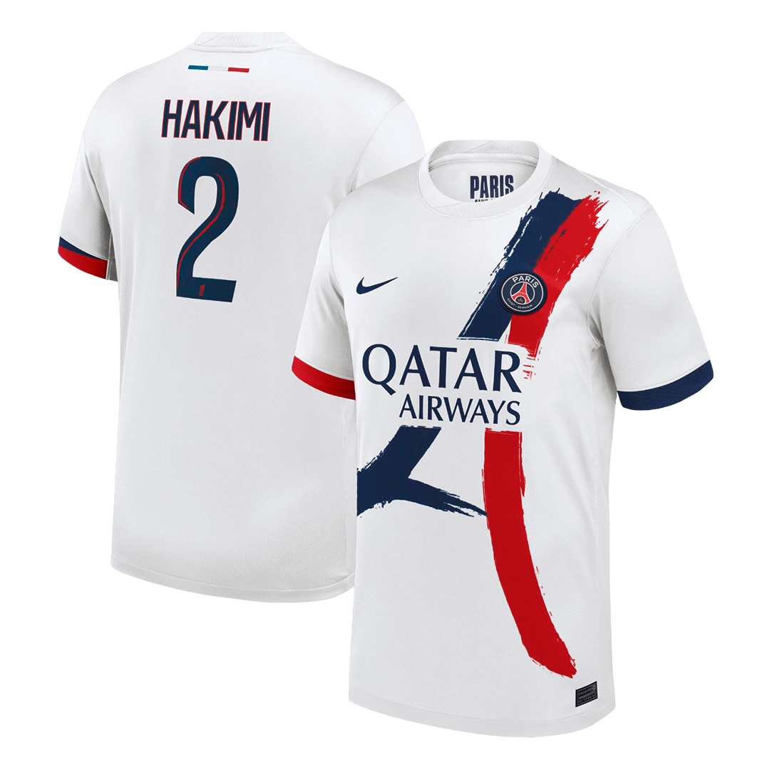 Camiseta Hakimi #2 PSG 2025/26 Segunda Equipación - Versión Hincha