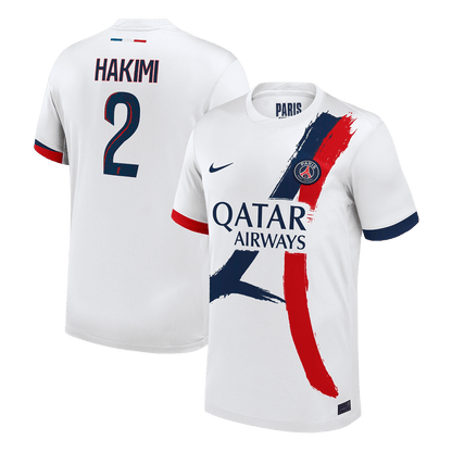 Camiseta Hakimi #2 PSG 2025/26 Segunda Equipación - Versión Hincha
