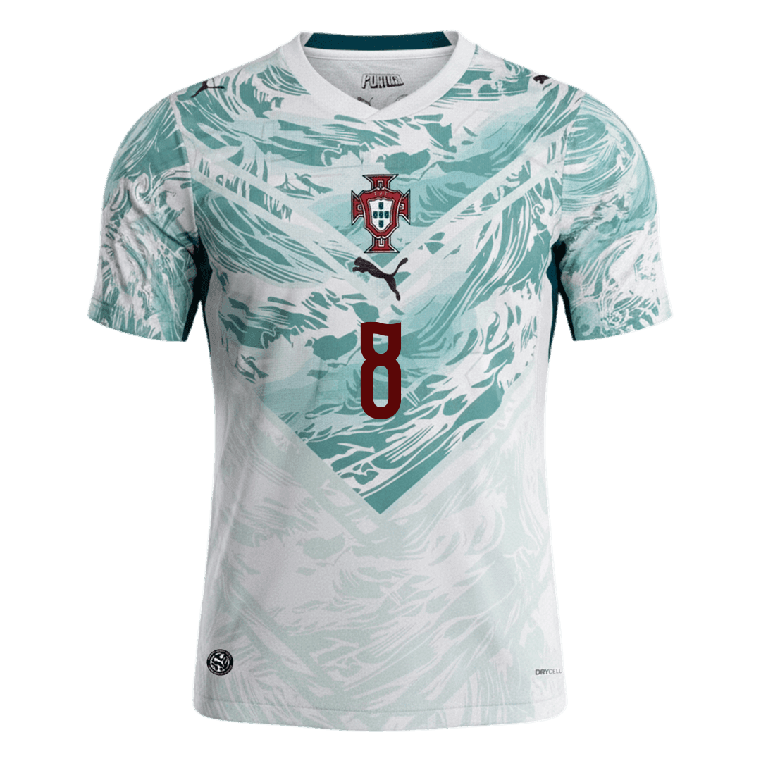 Camiseta B.FERNANDES #8 Portugal 2026 Segunda Equipación Copa del Mundo - Versión Hincha