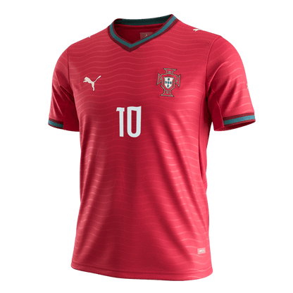 Camiseta BERNARDO #10 Portugal 2026 Primera Equipación Copa del Mundo - Versión Hincha
