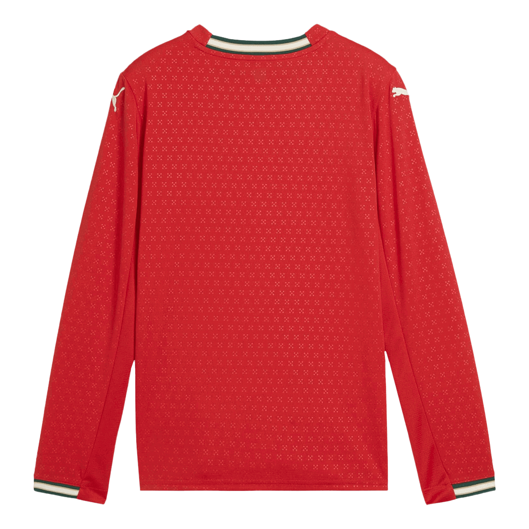 Camiseta Manga Larga Portugal 2025 Primera Equipación Hombre-Versión Hincha