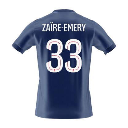 Calidad Premium Camiseta ZAïRE EMERY #33 PSG 2025/26 Primera Equipación -Versión Hincha