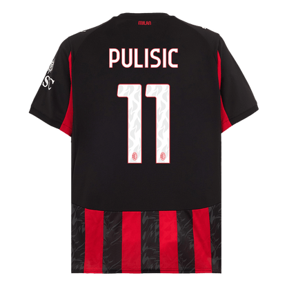 Camiseta PULISIC #11 AC Milan 2025/26 Primera Equipación-Versión Hincha