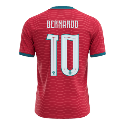 Camiseta BERNARDO #10 Portugal 2026 Primera Equipación Copa del Mundo - Versión Hincha
