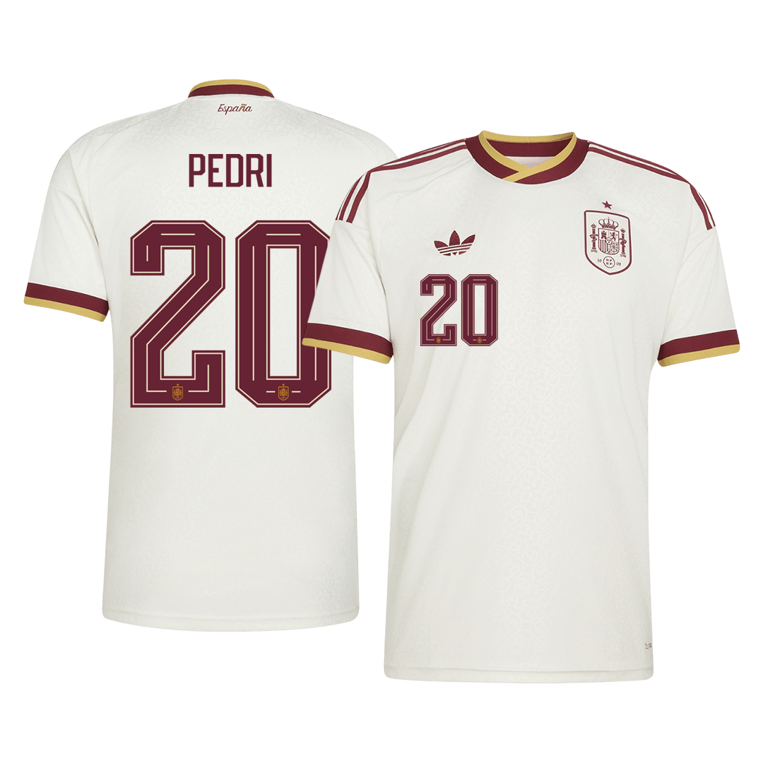 Camiseta Pedri #20 España 2026 Segunda Equipación Copa del Mundo - Versión Hincha
