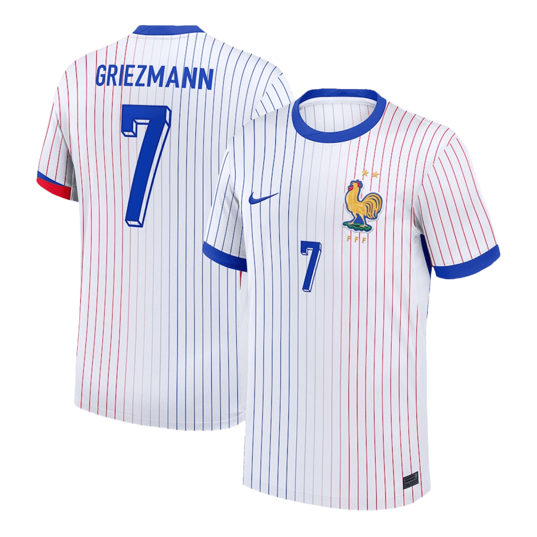 Camiseta GRIEZMANN #7 Francia Euro 2024 Segunda Equipación Hombre-Versión Hincha