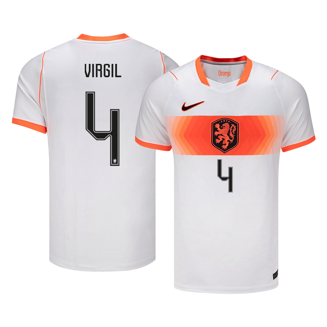 Camiseta VIRGIL #4 Netherlands 2026 Segunda Equipación Copa del Mundo - Versión Hincha