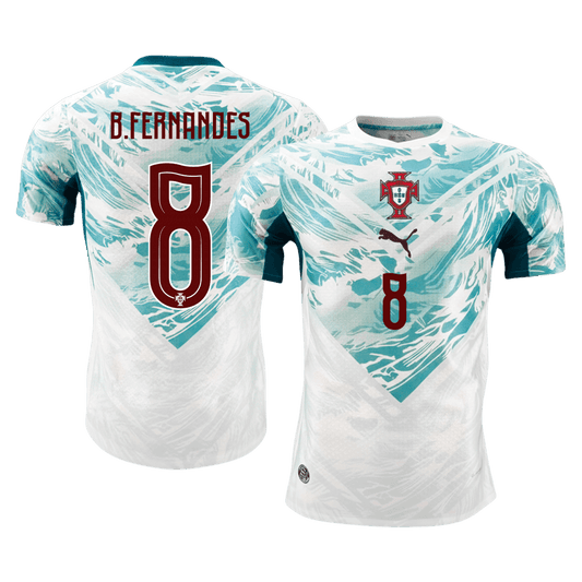 Camiseta Auténtica B. Fernandes #8 Portugal 2026 Segunda Equipación Copa del Mundo - Versión Jugador