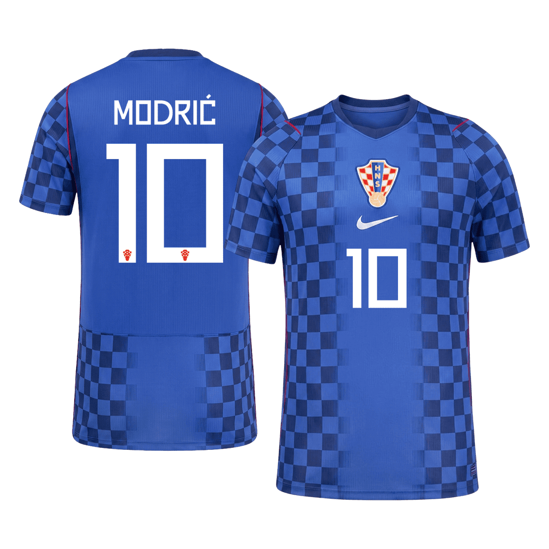 Camiseta Auténtica MODRIĆ #10 Croatia 2026 Segunda Equipación Copa del Mundo -Versión Jugador