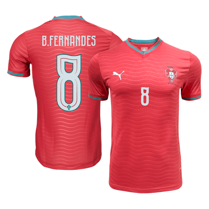 Camiseta Auténtica B.FERNANDES #8 Portugal 2026 Primera Equipación Copa del Mundo -Versión Jugador