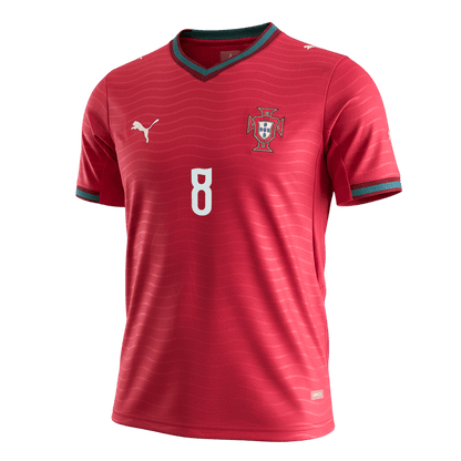 Camiseta B.FERNANDES #8 Portugal 2026 Primera Equipación Copa del Mundo - Versión Hincha