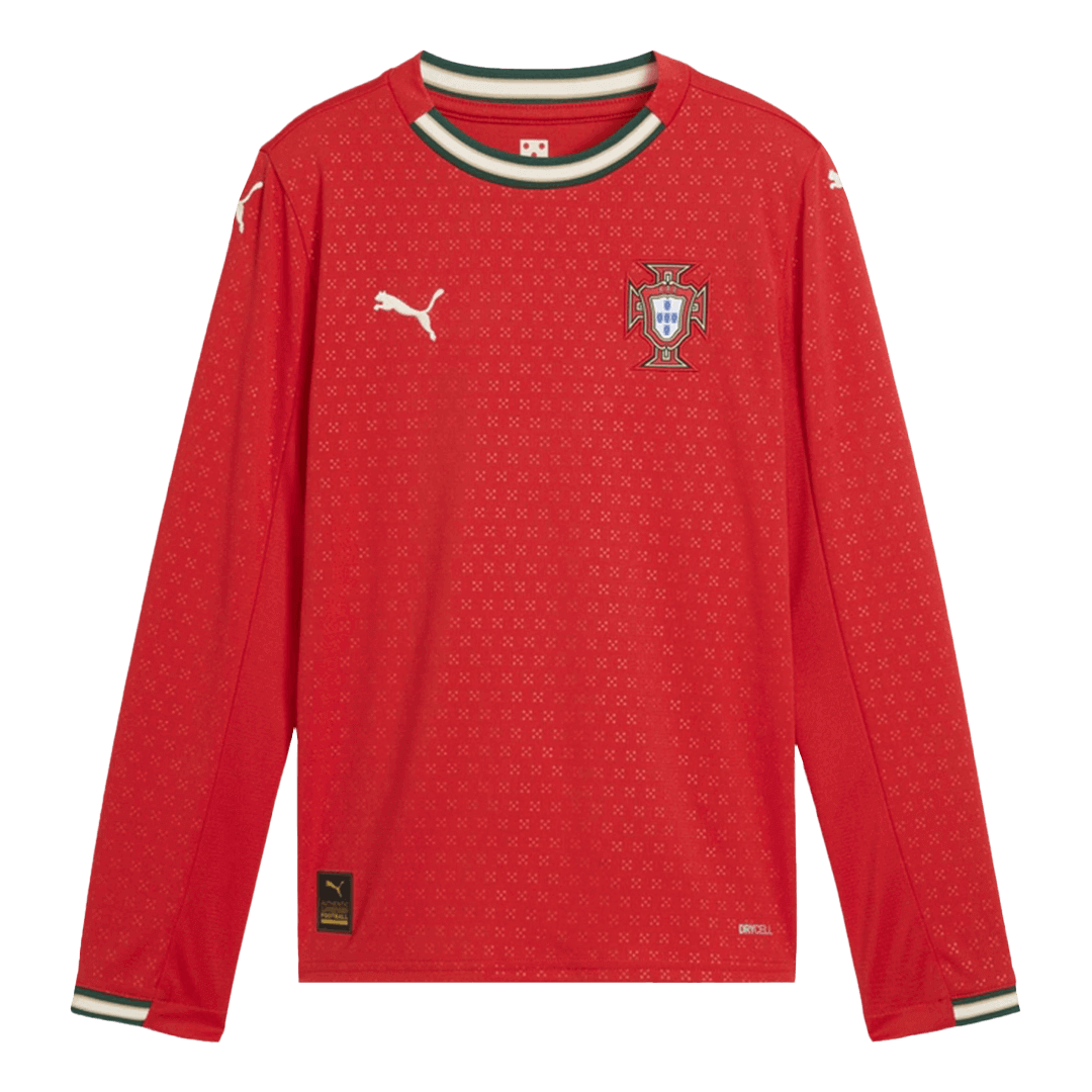 Camiseta Manga Larga Portugal 2025 Primera Equipación Hombre-Versión Hincha