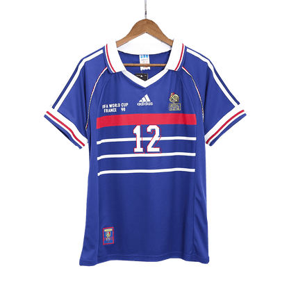 Camiseta Retro 1998 HENRY #12 Francia Primera Equipación Copa del Mundo