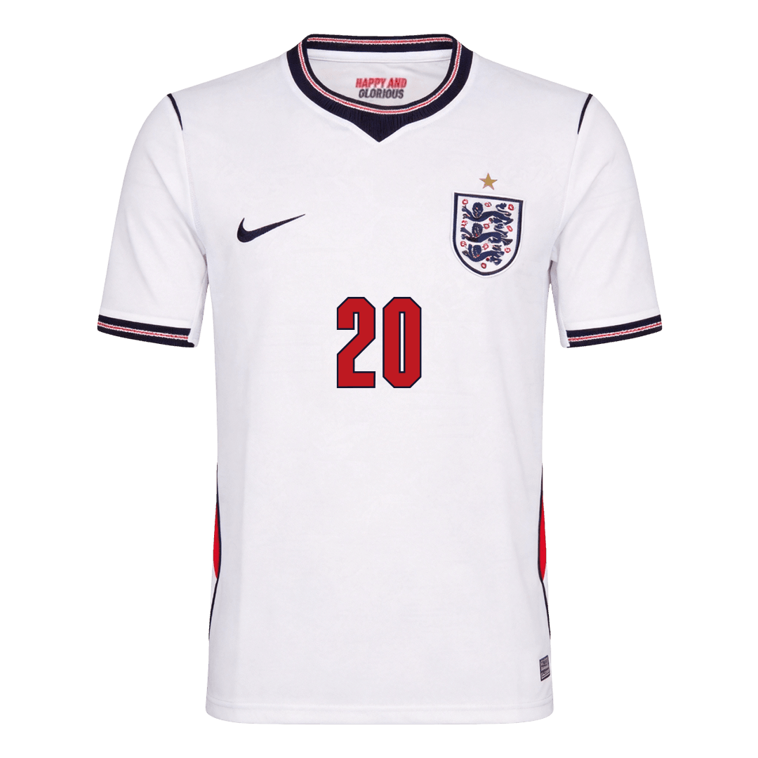 Camiseta Palmer #20 Inglaterra 2026 Primera Equipación Copa del Mundo - Versión Hincha