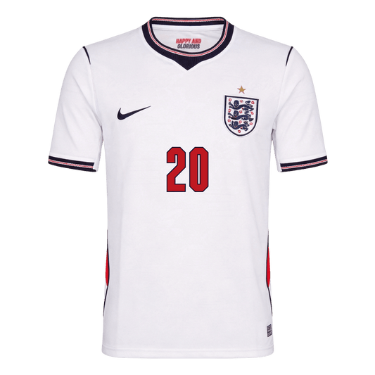 Camiseta Palmer #20 Inglaterra 2026 Primera Equipación Copa del Mundo - Versión Hincha