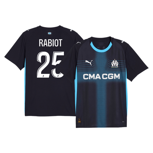 Camiseta RABIOT #25 Marseille 2025/26 Segunda Equipación - Versión Hincha