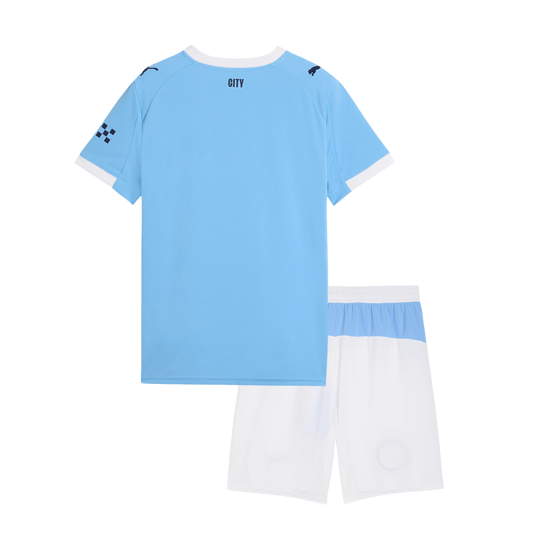 Miniconjunto Manchester City 2025/26 Local Niño (Camiseta + Pantalón Corto)