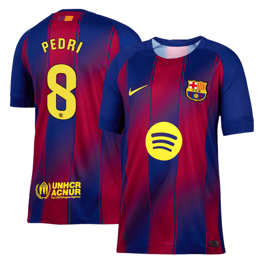 Camiseta PEDRI #8 Barcelona 2025/26 Primera Equipación-Versión Hincha