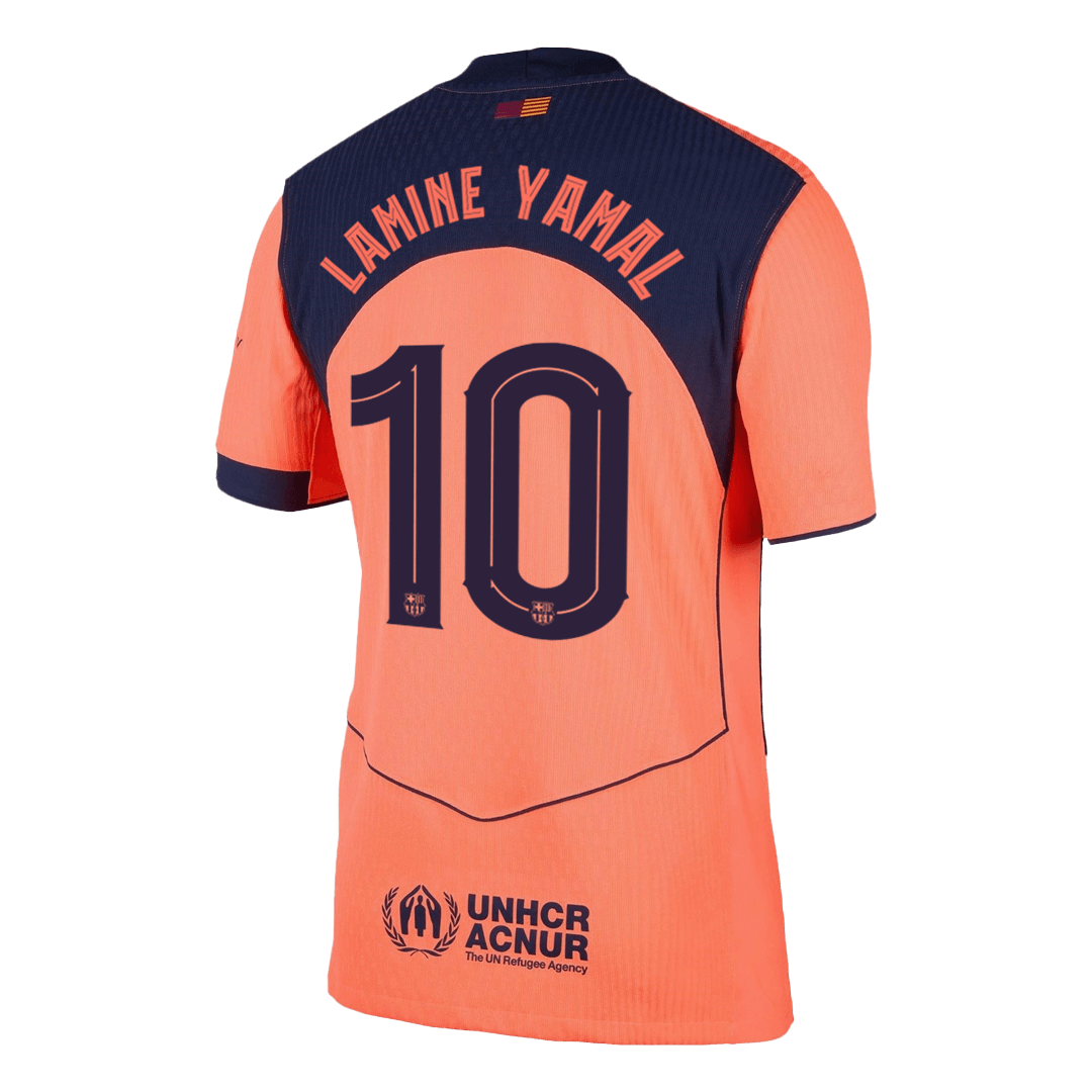 UCL Camiseta Auténtica LAMINE YAMAL #10 Barcelona 2025/26 Tercera Equipación -Versión Jugador