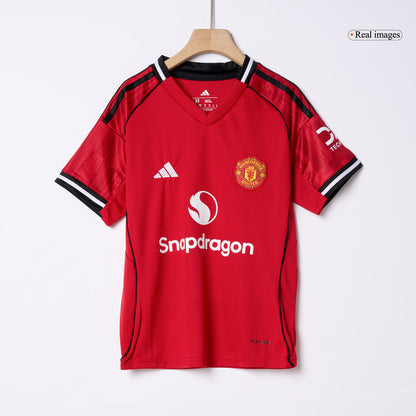 Conjunto Infantil Completo Manchester United 2025/26 Primera Equipación Kids