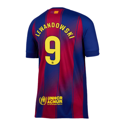 Camiseta LEWANDOWSKI #9 Barcelona 2025/26 Primera Equipación-Versión Hincha