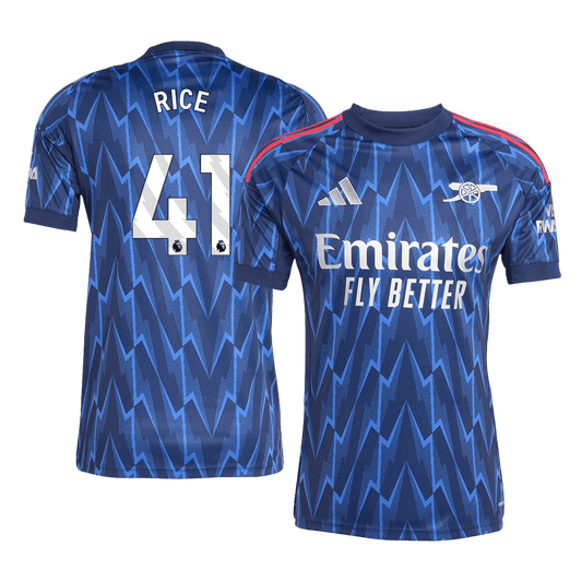 Camiseta RICE #41 Arsenal 2025/26 Segunda Equipación-Versión Hincha