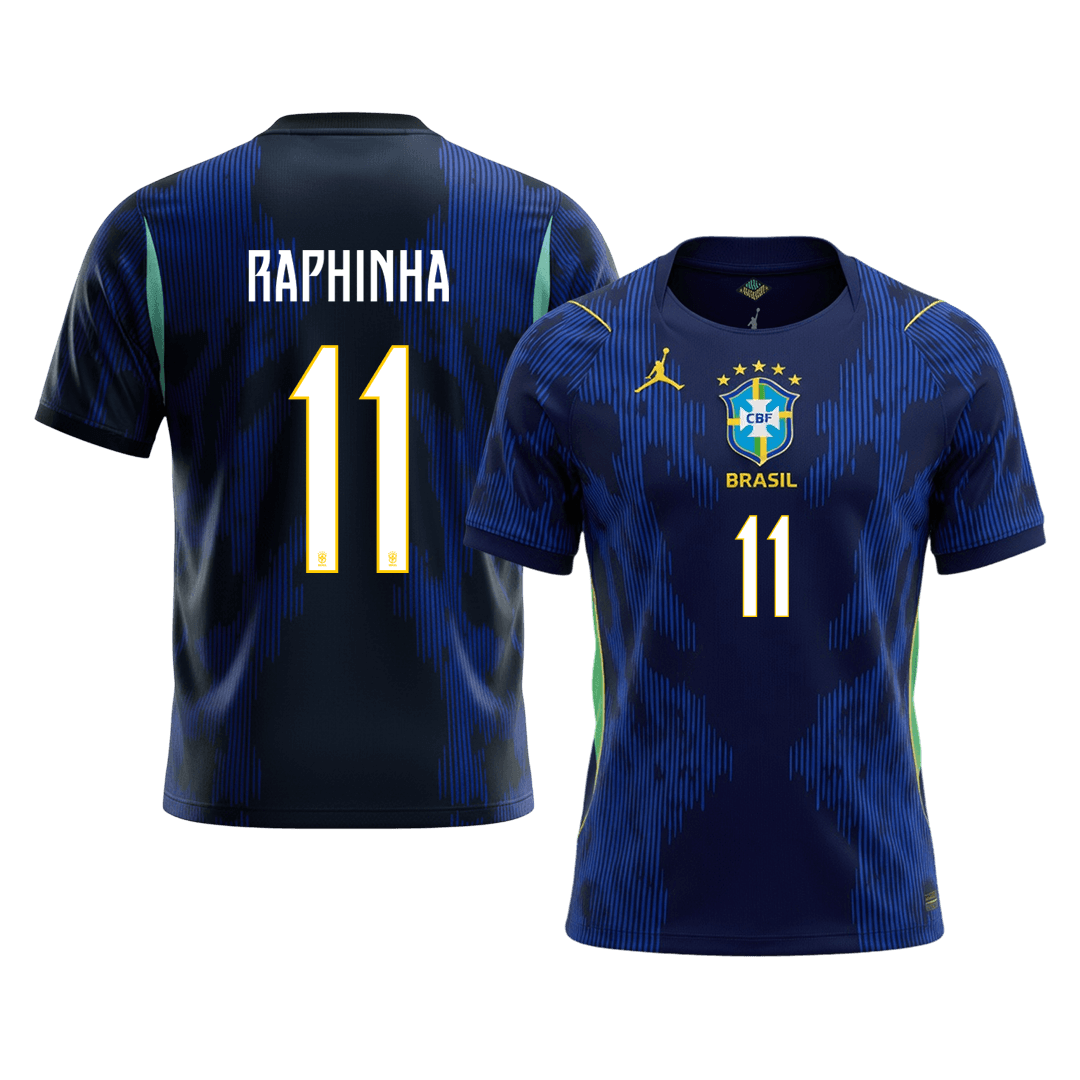 Camiseta RAPHINHA #11 Brazil 2026 Segunda Equipación Copa del Mundo - Versión Hincha