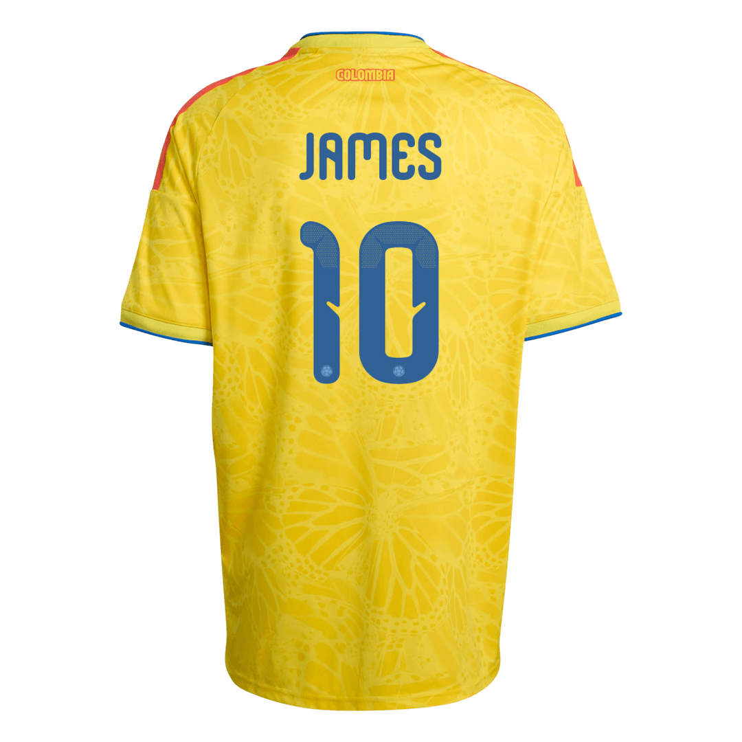 Camiseta James #10 Colombia 2026 Primera Equipación Copa del Mundo - Versión Hincha