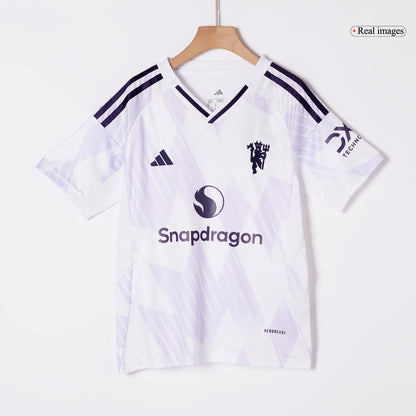 Conjunto Infantil Completo Manchester United 2025/26 Segunda Equipación Kids
