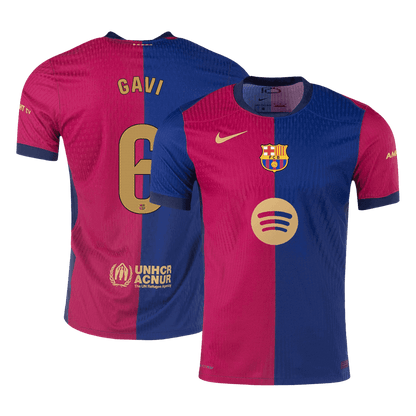 Camiseta GAVI #6 Barcelona 2024/25 Primera Equipación - Versión Jugador