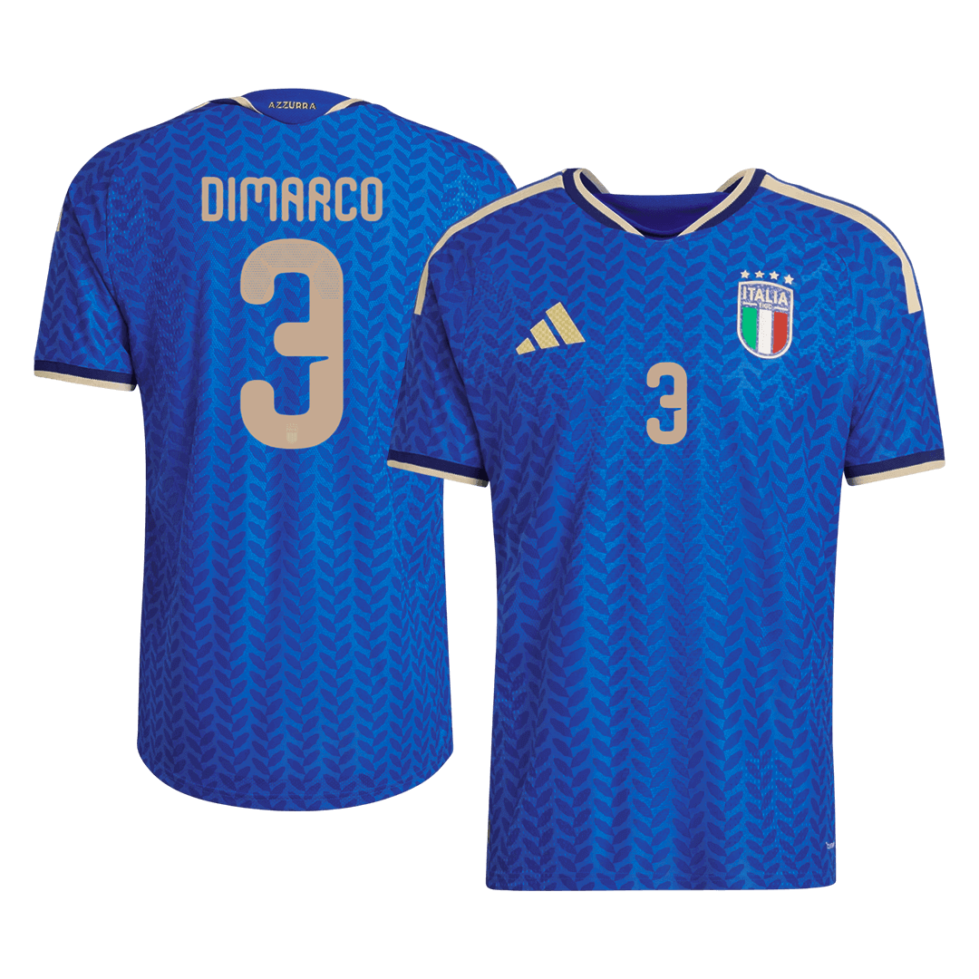 Camiseta Auténtica Dimarco #3 Italia 2026 Primera Equipación Copa del Mundo - Versión Jugador