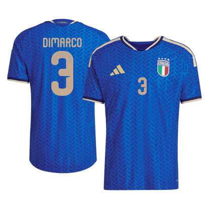 Camiseta Auténtica Dimarco #3 Italia 2026 Primera Equipación Copa del Mundo - Versión Jugador