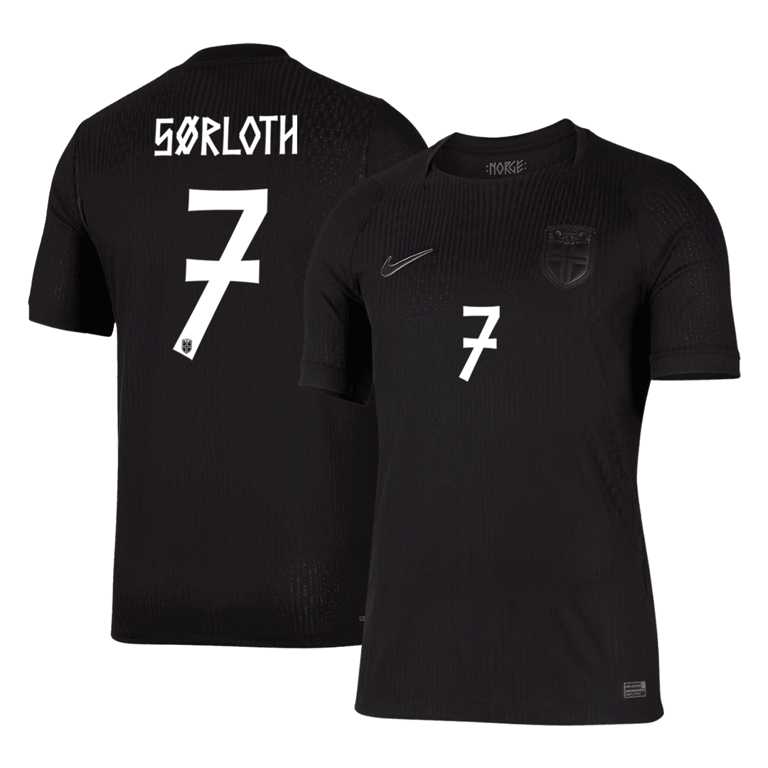 Camiseta Auténtica SØRLOTH #7 Norway 2026 Segunda Equipación Copa del Mundo -Versión Jugador