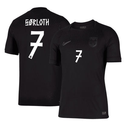 Camiseta Auténtica SØRLOTH #7 Norway 2026 Segunda Equipación Copa del Mundo -Versión Jugador