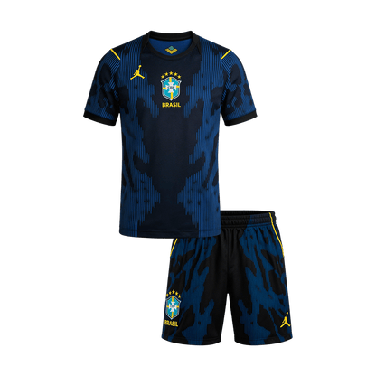 Conjunto Infantil Brasil 2026 Segunda Equipación Copa del Mundo