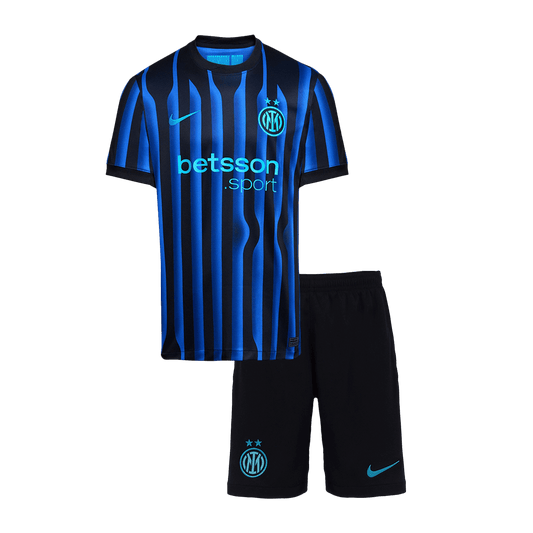 Miniconjunto Inter de Milán 2025/26 Primera Equipación Niño (Camiseta+Pantalón Corto)