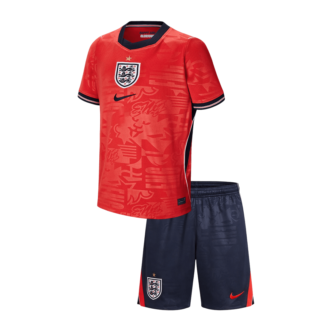 Conjunto Infantil Inglaterra 2026 Segunda Equipación Copa del Mundo
