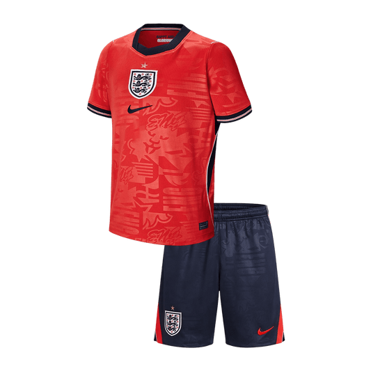 Conjunto Infantil Inglaterra 2026 Segunda Equipación Copa del Mundo