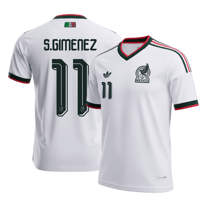 Camiseta S.GIMENEZ #11 Mexico 2026 Segunda Equipación Copa del Mundo - Versión Hincha