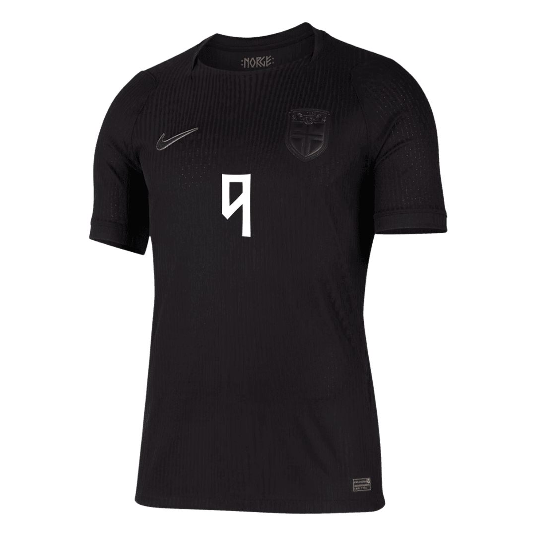 Camiseta Auténtica BRAUT HAALAND #9 Norway 2026 Segunda Equipación Copa del Mundo -Versión Jugador