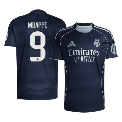 Camiseta MBAPPÉ #9 Real Madrid 2025/26 Segunda Equipación-Versión Hincha