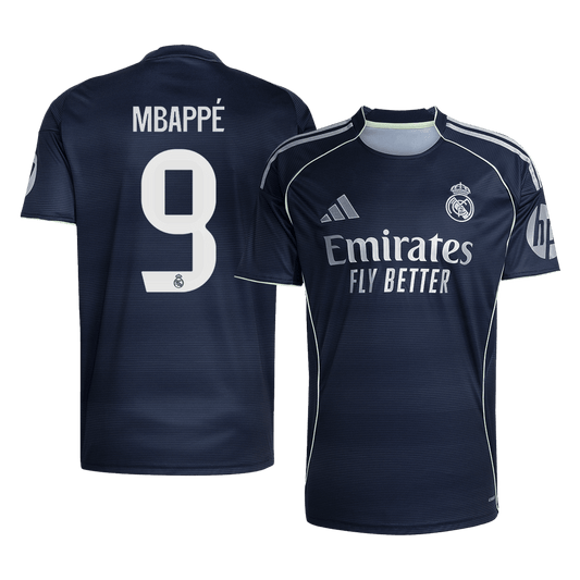Camiseta MBAPPÉ #9 Real Madrid 2025/26 Segunda Equipación-Versión Hincha