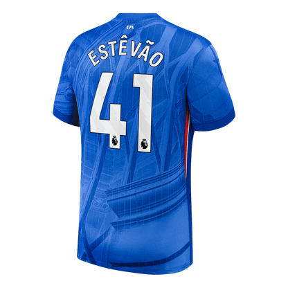 Calidad Premium Camiseta ESTÊVÃO #41 Chelsea 2025/26 Primera Equipación -Versión Hincha
