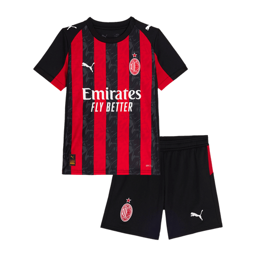 Miniconjunto AC Milan 2025/26 Primera Equipación Niño