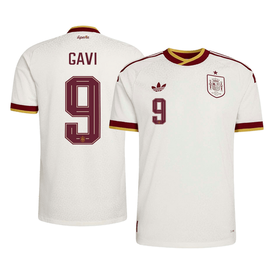 Camiseta Auténtica Gavi #9 España 2026 Segunda Equipación Copa del Mundo - Versión Jugador