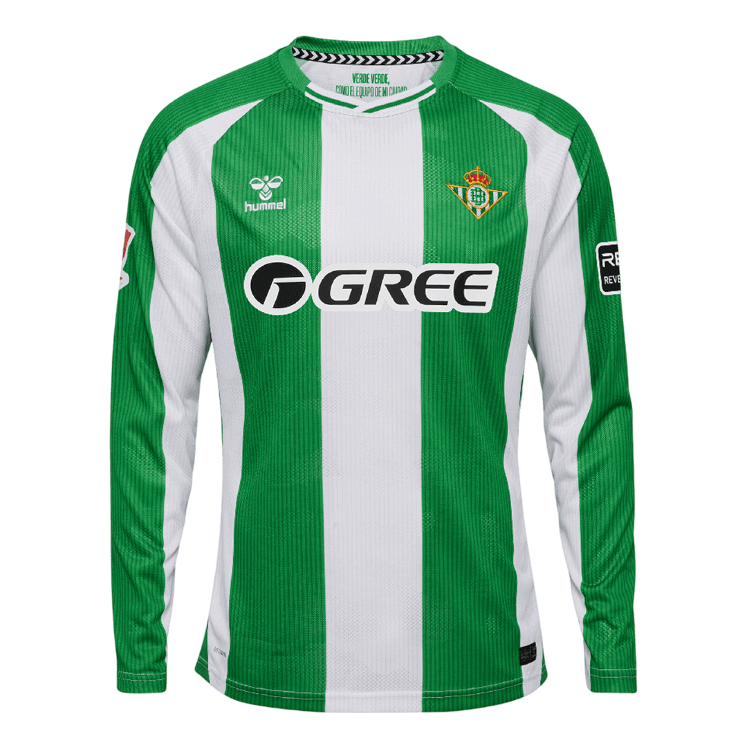 Manga Larga Real Betis 2025/26 Primera Equipación - Versión Hincha