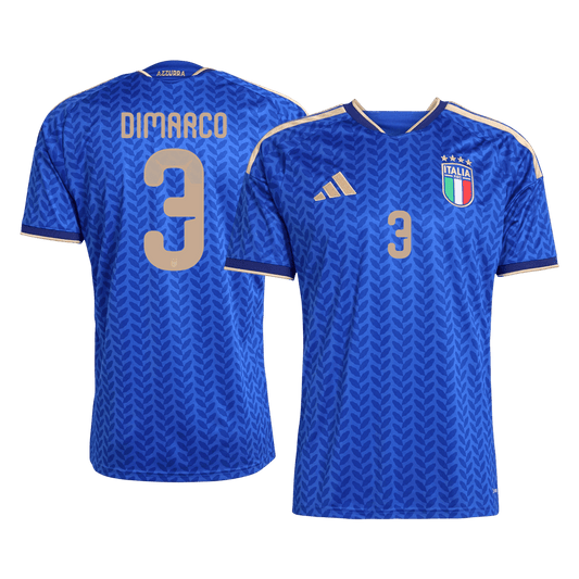Camiseta DIMARCO #3 Italy 2026 Primera Equipación Copa del Mundo - Versión Hincha